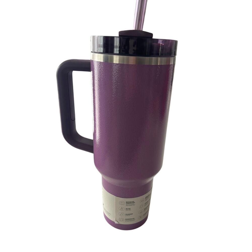 NWT Stanley Special edition hammertone lilac 40 oz H2O quencher tumbler - Picture 3 of 7